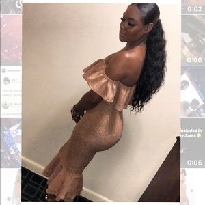 Gold Shimmery 2pc Set